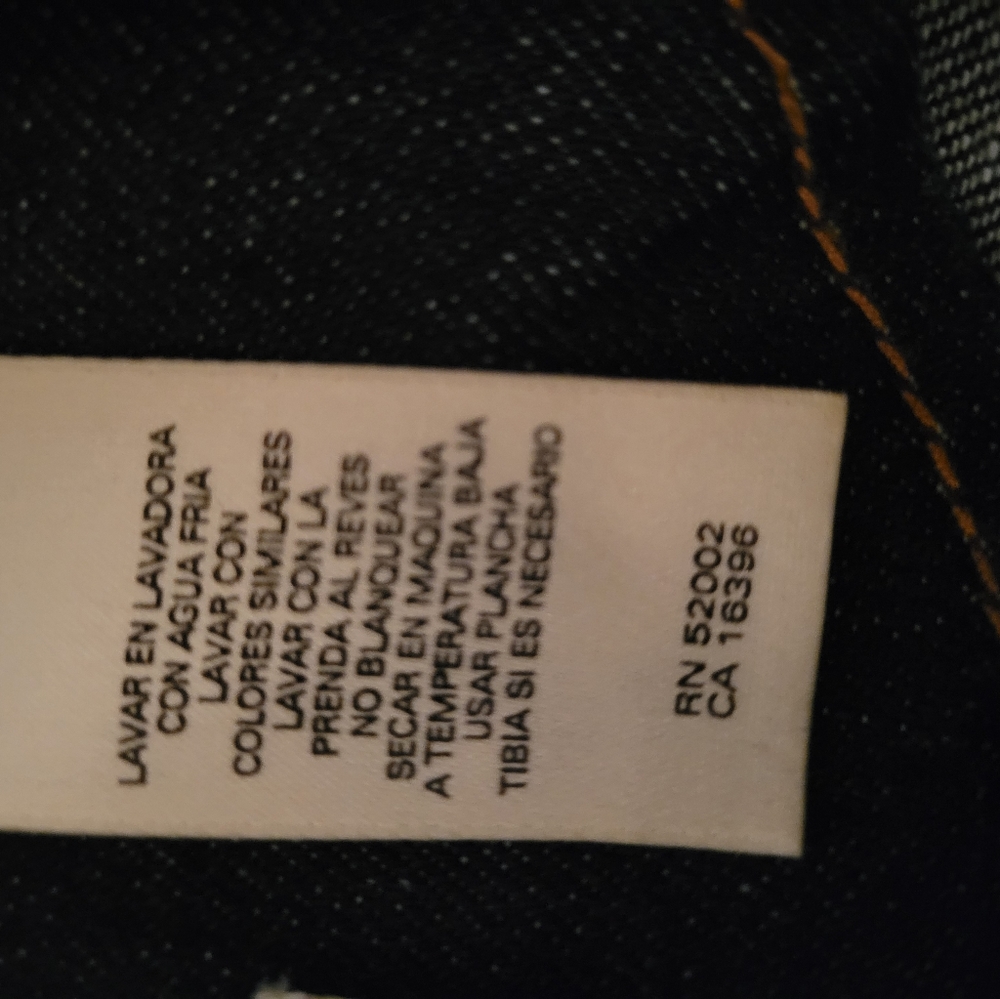 Liz Claiborne Jeans Denim Jacket – Petite 3X – Dark Blue – Button Front - Picture 13 of 14